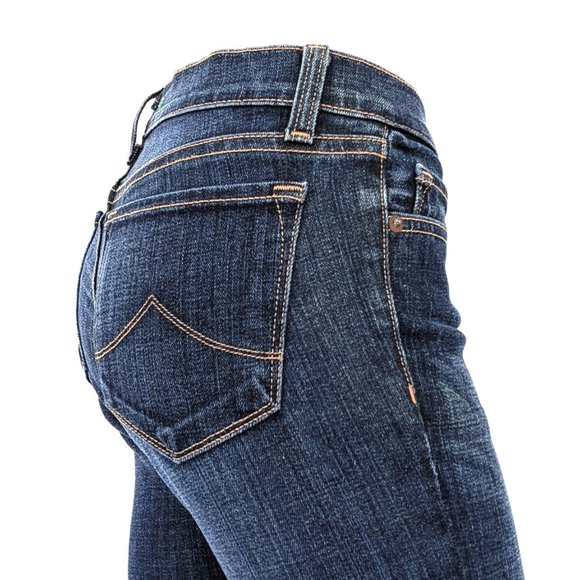 NWOT J Brand Dark Rinse Low Rise Boot Cut Jeans - Picture 8 of 9